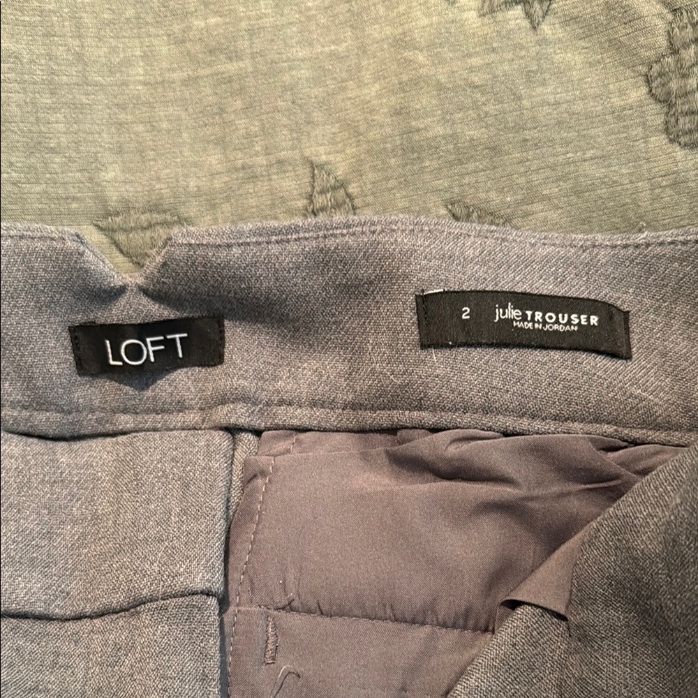 LOFT Julie Gray Trousers - Picture 2 of 7